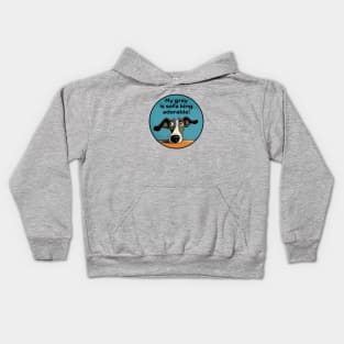 My grey is sofa king adorable! Kids Hoodie